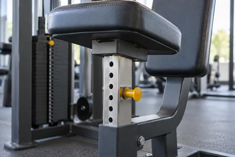 adjustable gym machine seat pin.